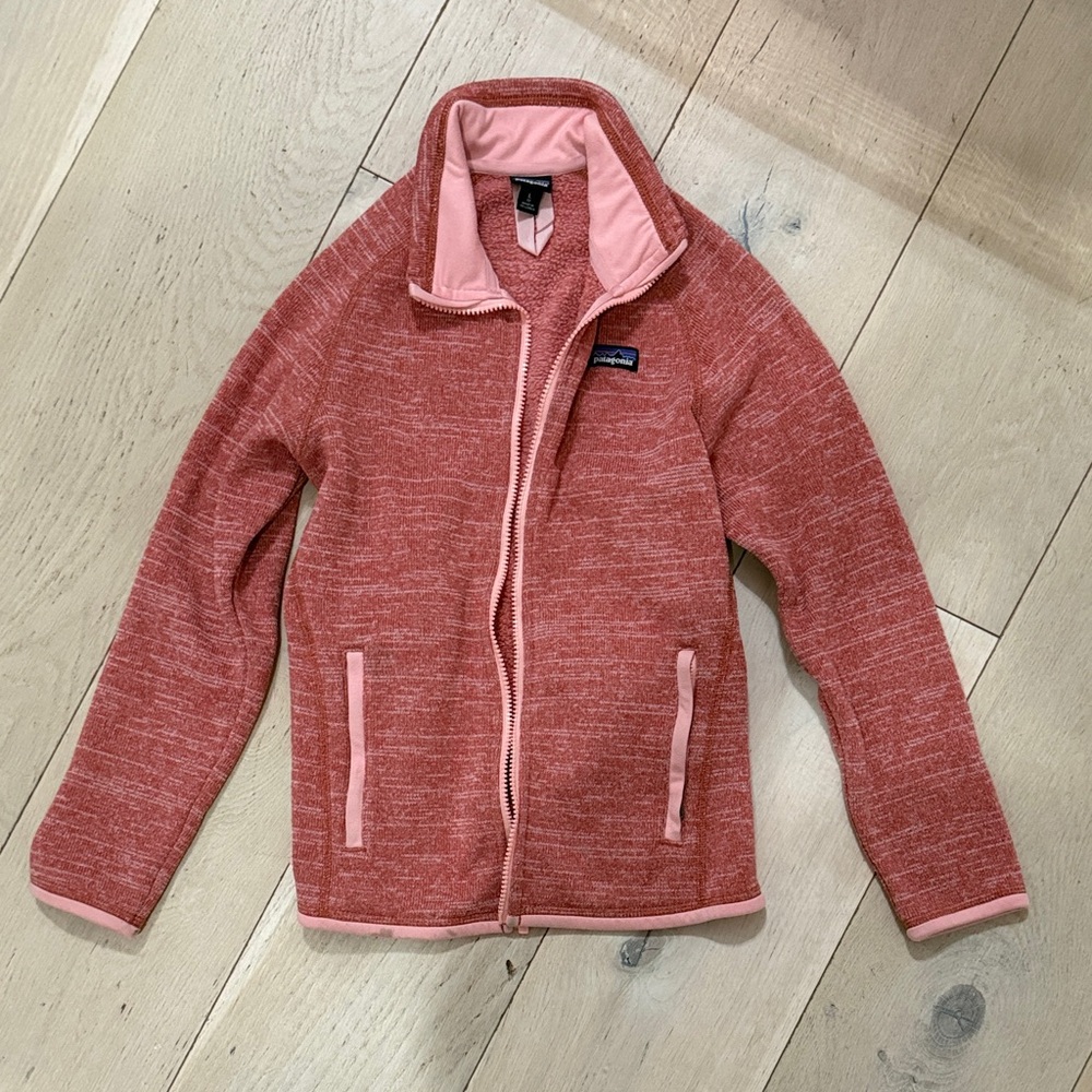 Patagonia Kids Coral Fleece Jacket Girls Large / 12